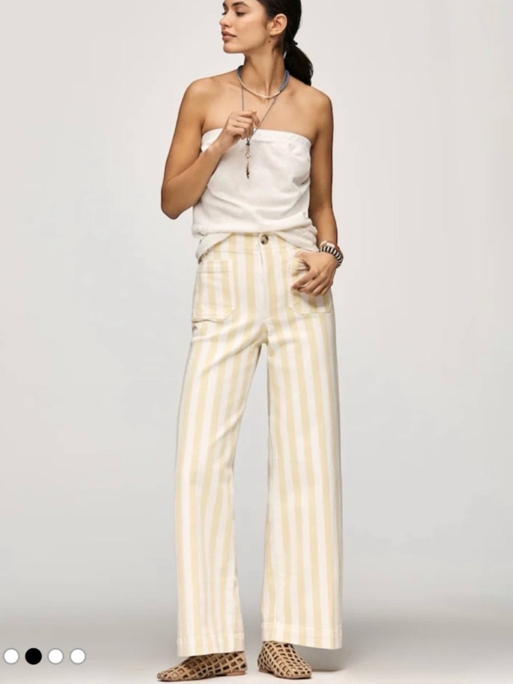 The Colette Striped Wide-Leg Pants